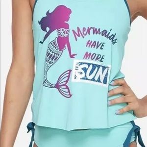 Girls justice swim suit size 8